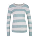 Chicorée Cable Stripe Pullover, JADE