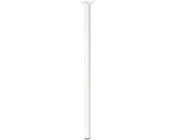 Tischbein Möbelfuß Tarrox Vierkant 25 x 25 x 800 mm Stahl weiß