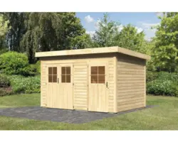 Gerätehaus Karibu Krähenau 1 364x244 cm natur