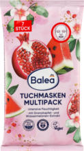 dm-drogerie markt Balea Tuchmasken Multipack Granatapfel-Wassermelone - bis 31.03.2024