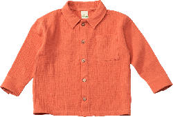 ALANA Hemd mit Brusttasche aus Musselin, orange, Gr. 98