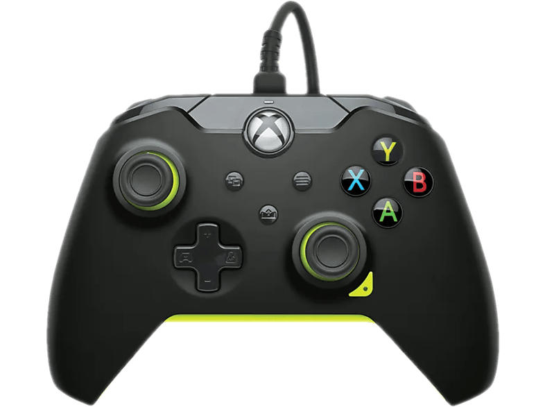 PDP Wired Controller - Electric Black, Gamepad für Xbox Series X S, One, PC