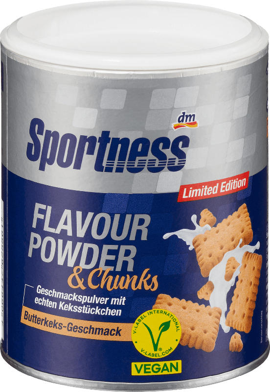 Sportness Flavour Powder & Chunks, Butterkeks Geschmack