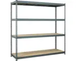 Hornbach Steckregal Schwerlastregal Avasco 1800 x 1800 x 600 mm 4 Böden Tragkraft 1600 kg, grau