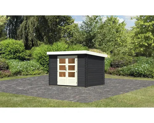 Gartenhaus Karibu Noorvik 3 297 x 237 cm anthrazit