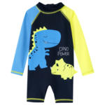 Ernsting's family Baby UV-Badeoverall mit Dinosaurier-Motiv - bis 20.04.2024