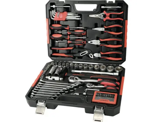 Werkzeugkoffer 44 x 34,5 x 9,5 cm, 96-tlg., schwarz