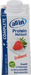 allin Trinkmahlzeit Protein Complete Erdbeere