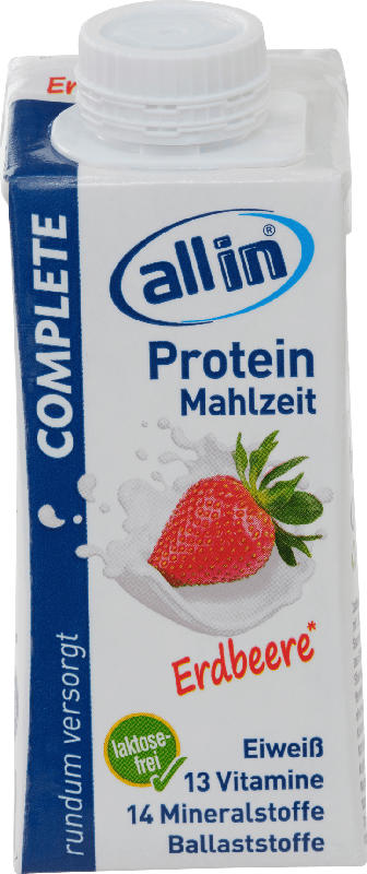 allin Trinkmahlzeit Protein Complete Erdbeere