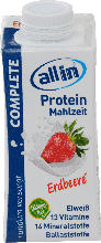 dm drogerie markt allin Trinkmahlzeit Protein Complete Erdbeere