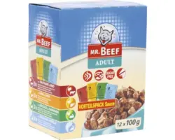 Katzenfutter nass MR.BEEF in Sauce 12x100 g