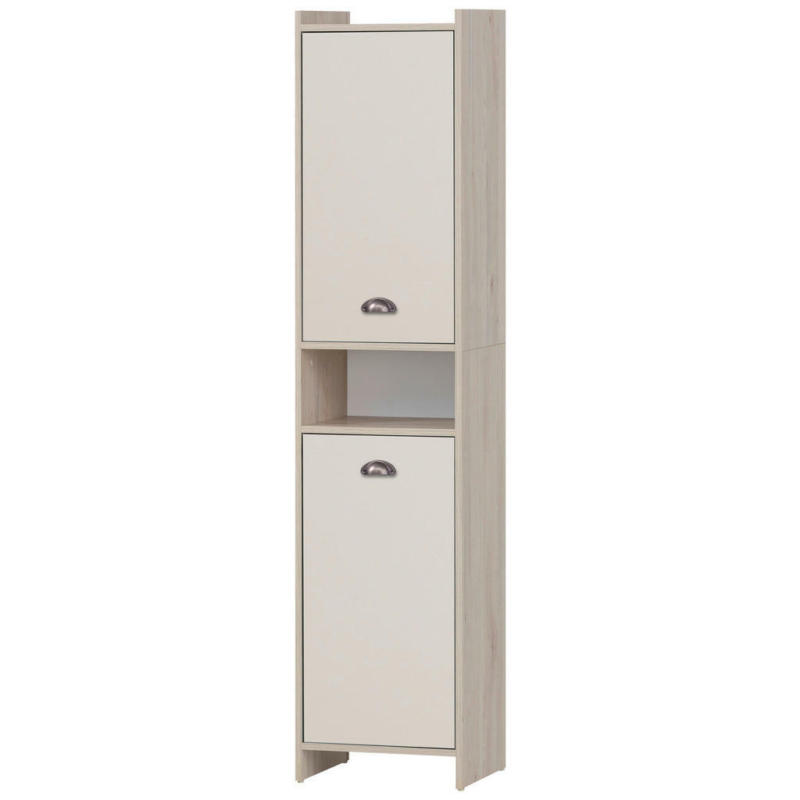 Hochschrank Lindholm Eiche Sandeiche Nachbildung creme B/H/T: ca. 40,2x176,3x33 cm