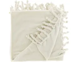 Wohndecke Unique Living 130 x 160 cm weiß