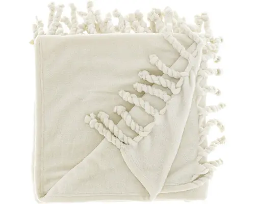 Wohndecke Unique Living 130 x 160 cm weiß