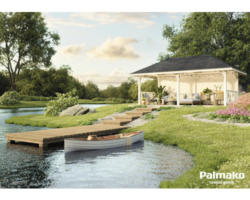 Pavillon Palmako Bianca 16,6 m² Set 2 588 x 300 cm natur