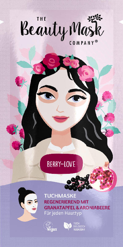 THE Beauty Mask COMPANY Tuchmaske Berry Love