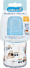 dm-drogerie markt babylove Babyflasche aus Glas Weithals, 120ml, blau - bis 31.05.2024