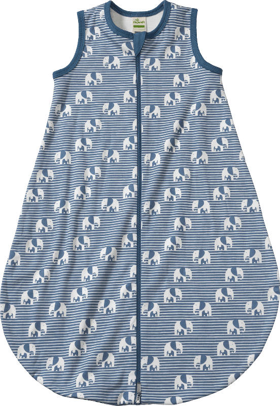 ALANA Schlafsack 1 TOG, mit Elefanten-Muster, blau, 80 cm
