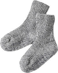 ALANA ABS Socken aus Bio-Wolle, grau, Gr. 23/26
