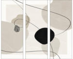 Hornbach Glasbild Lines And Shapes VII 3er-Set 3x 30x80 cm