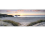 Hornbach Glasbild Evening at the beach I 30x80 cm