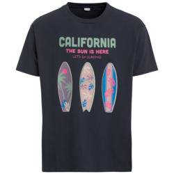 Herren T-Shirt mit großem Surfer-Print (Nur online)