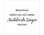 Hornbach Glasbild Nudeln Statt Sorgen 20x20 cm