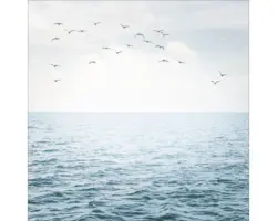 Glasbild Sea Mood I 30x30 cm