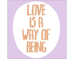 Glasbild Love Being 30x30 cm