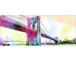 Hornbach Glasbild Brooklyn Bridge In Colors 125x50 cm