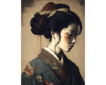 Hornbach Glasbild Geisha II 60x80 cm