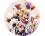 Hornbach Glasbild Watercolor Flowers VIII Ø 20 cm