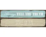 Hornbach Glasbild Tell The Truth II 30x80 cm GLA1018