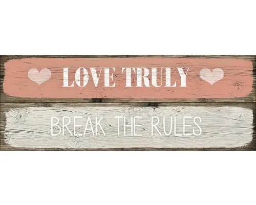 Glasbild Tell The Truth III 30x80 cm GLA1019