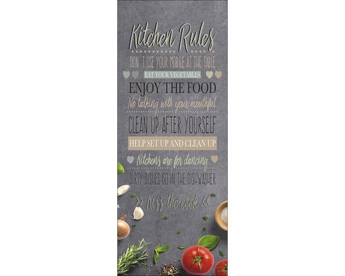 Glasbild Kitchern Slogan II 30x80 cm GLA1930