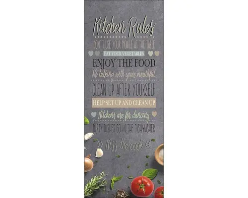 Glasbild Kitchern Slogan II 30x80 cm GLA1930