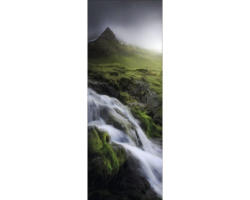 Glasbild Waterfall & Volcano I 30x80 cm GLA2020