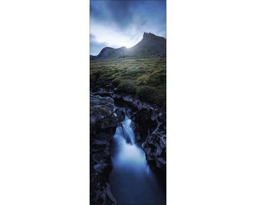 Glasbild Waterfall & Volcano II 30x80 cm GLA2021