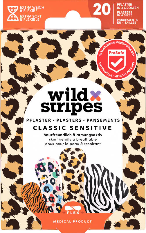 Wild Stripes Pflaster Classic Sensitive Animal