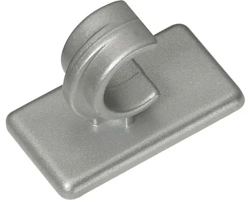 Träger für Caféhausstange kurz kleben silber 2 Stk.