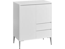 Commode TOBAP SONGMICS 2 portes 2 tiroirs 70x40x85cm blanc