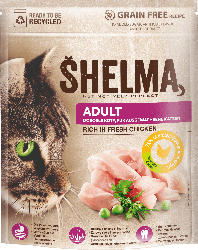Shelma Trockenfutter Katze mit Huhn, Adult