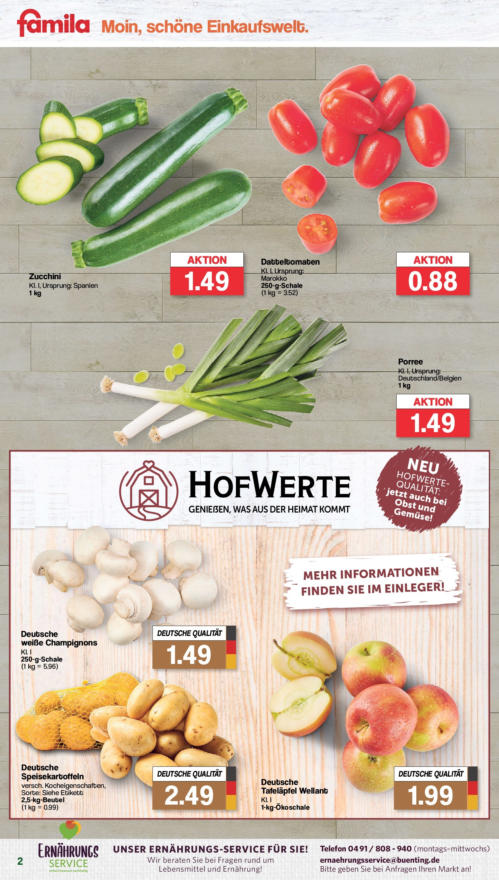 famila Nordwest in BürgermeisterHeidenreichStraße 1, 26316 Varel ⇔