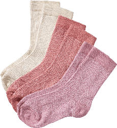 ALANA Socken in Waffel-Struktur, rosa + weiß, Gr. 29/31