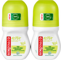 Borotalco Deo Roll-on Active , Citrus and Lime Fresh, 2 x 50 ml