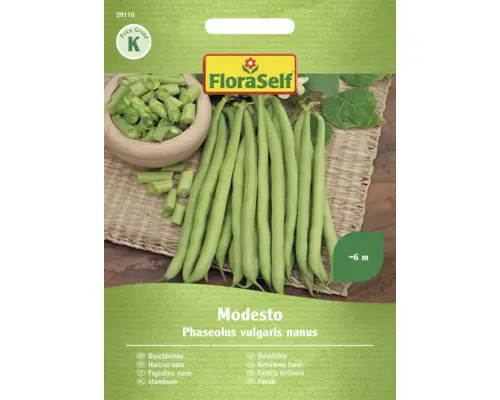 Gemüsesamen FloraSelf Buschbohnen 'Modesto'