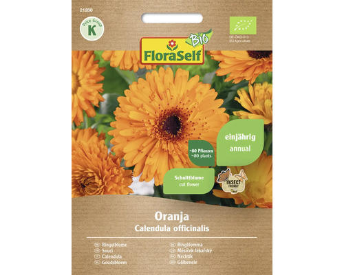 Kräutersamen FloraSelf Bio Ringelblume 'Oranja'