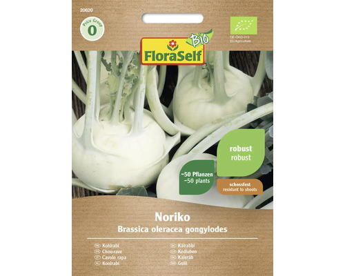 Gemüsesamen FloraSelf Bio Kohlrabi 'Noriko'