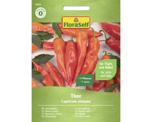 Gemüsesamen FloraSelf Paprika 'Thor F1'