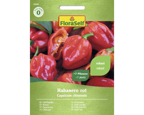 Gemüsesamen FloraSelf Chilli 'Habanero rot F1'